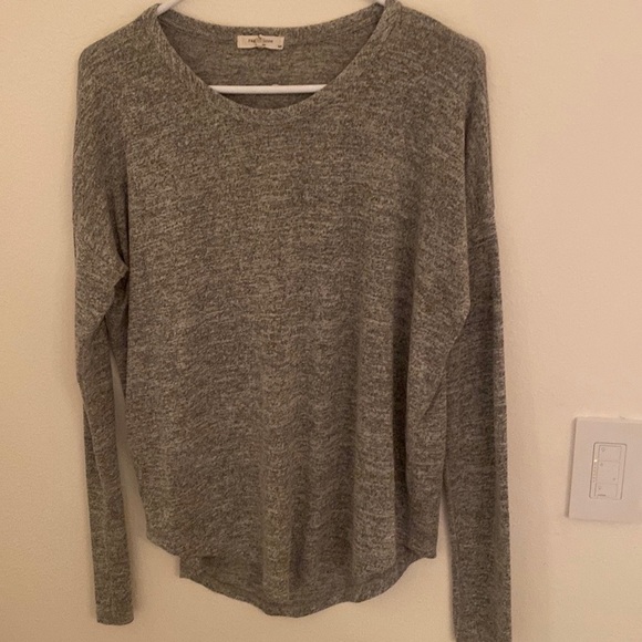 Rag & Bone, Hudson Crewneck Long-Sleeve Grey Top - Picture 8 of 10